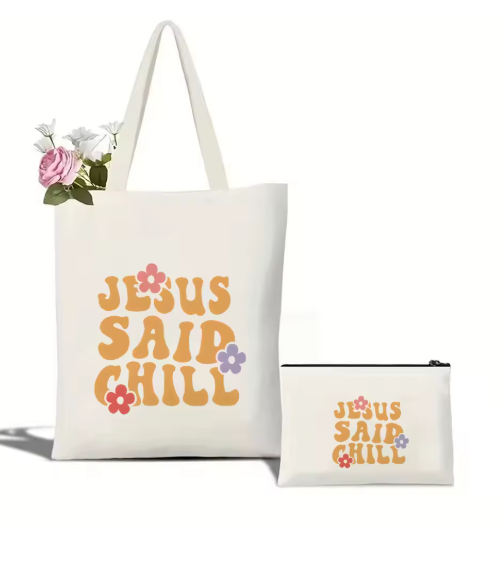 Motivational Slogan Tote Bag – Lightweight Reusable Carryall