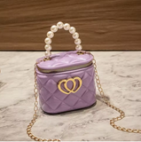 Heart Charm Mini Jelly Bucket Crossbody Bag