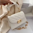 Mini PU Leather Chain Crossbody Bag - Quilted Shoulder Purse
