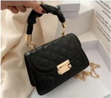 Mini PU Leather Chain Crossbody Bag - Quilted Shoulder Purse