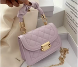 Mini PU Leather Chain Crossbody Bag - Quilted Shoulder Purse