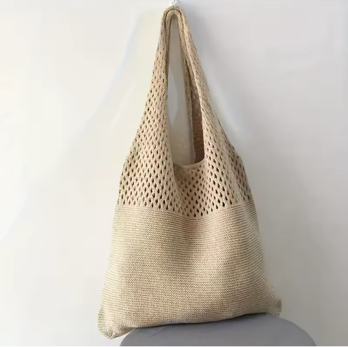 Women's Woven Large Tote Handbag – Summer Beach Purse