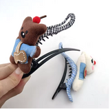 Cartoon Dog Bow Duckbill Hair Clip Barrette for Women & Girls