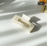 Korean Style Large Acrylic Hair Claw Clip – Coffee Beige