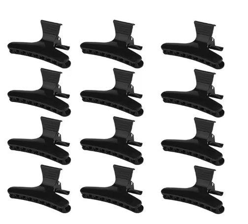 12-Piece Butterfly Hair Clips | Salon Sectioning Claw Clips