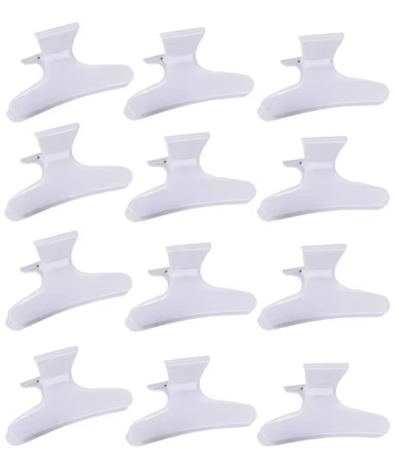 12-Piece Butterfly Hair Clips | Salon Sectioning Claw Clips