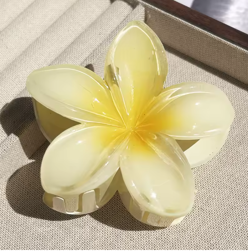 Hawaiian Gradient Flower Hair Claw Clip (Large)