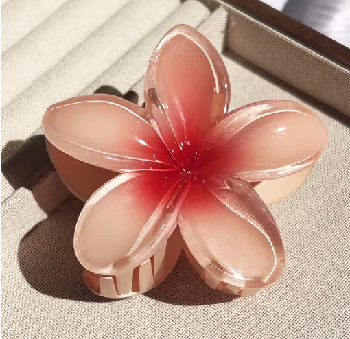Hawaiian Gradient Flower Hair Claw Clip (Large)