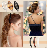 12-Pack Banana Hair Clips, Large Double Comb Ponytail Holders