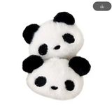 Plush Panda Hair Clip – Cute Autumn/Winter Snap Clip