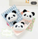 Plush Panda Hair Clip – Cute Autumn/Winter Snap Clip