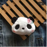 Plush Panda Hair Clip – Cute Autumn/Winter Snap Clip