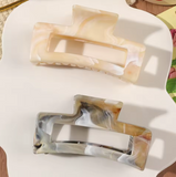 7-Pack 3.4" Matte Square Hair Claw Clips - Strong Hold