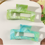 7-Pack 3.4" Matte Square Hair Claw Clips - Strong Hold