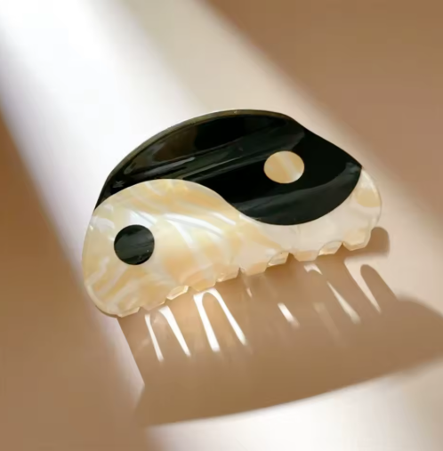 Bagua Acetate Hair Claw Clip – Large Back-of-Head Grip