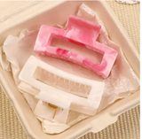 2-Pack Large Marble Hair Claw Clips for Thick Hair