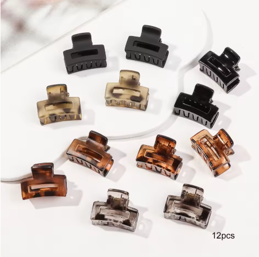 Mini Flower Hair Clips Pack – Creaseless Claw Clips