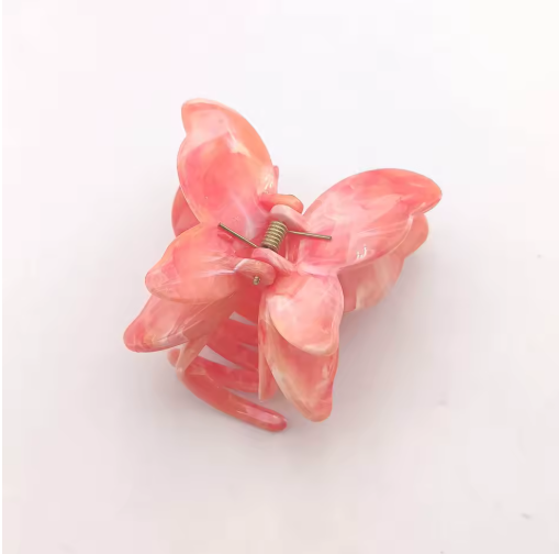3D Butterfly Acetate Claw Hair Clip – Medium Multicolor
