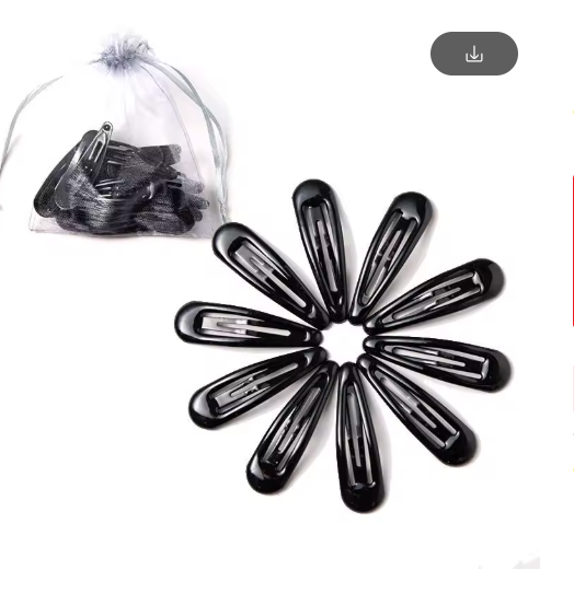 Colorful Waterdrop Hair Clips for Girls (10–40 Pack)