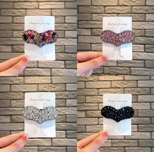 Princess Hair Clips for Kids – Set of 4