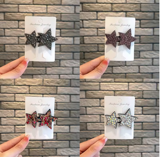 Princess Hair Clips for Kids – Set of 4