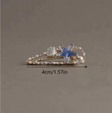 Starfish & Shell Hair Clips (2-Pack) – Beach-Inspired Accessories