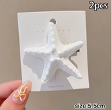 Starfish & Shell Hair Clips (2-Pack) – Beach-Inspired Accessories