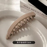 Solid Color Banana Clip Hairpin – Fish Shape Hair Claw