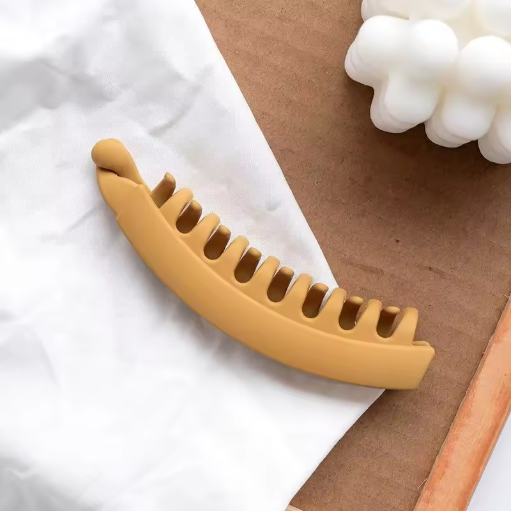 Solid Color Banana Clip Hairpin – Fish Shape Hair Claw