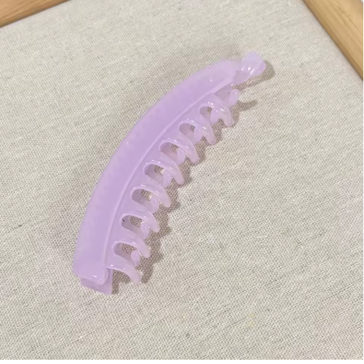 Solid Color Banana Clip Hairpin – Fish Shape Hair Claw