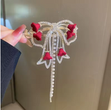Women's Tassel Curly Hair Clip – Sweet Party Headpiece