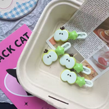 Cute Apple Duckbill Hair Clips (2-Pack) – Green & Red