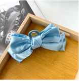 Satin Large Bow Hair Clip, Korean Style Claw Clip