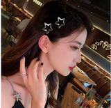 Silver Star Snap Hair Clips – Cute Hairpins for Women