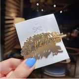 Rhinestone Crystal Rectangle Hair Clips for Weddings
