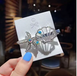 Rhinestone Crystal Rectangle Hair Clips for Weddings