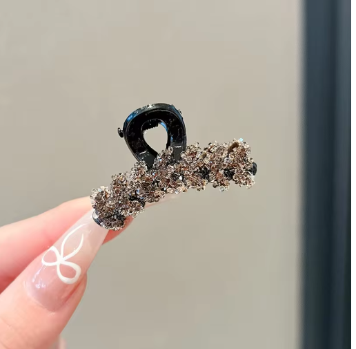 Set of 4 Crystal Wheat Ear Mini Hair Clips