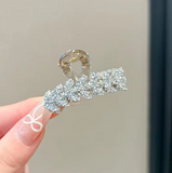 Set of 4 Crystal Wheat Ear Mini Hair Clips
