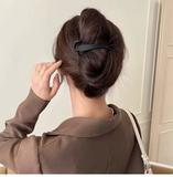 Matte Banana Hair Clips, Set of 2 – Black & Brown