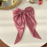 Big Bow Long Ribbon Hair Clip Barrette for Women & Girls
