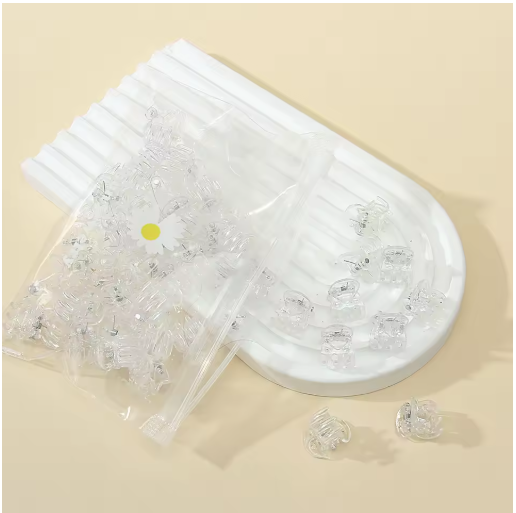 30-Pack Mini Colorful Hair Claw Clips (1.5 cm)