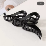 13 cm Wavy Shark Hair Clip - Matte & Clear Acrylic, Strong Hold