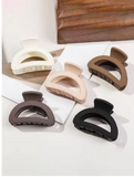 5-Piece Matte Flower Hair Claw Clips for Thin Hair