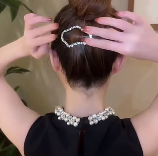 Rhinestone BB Hair Clips, 4-Pack Side Bang Barrettes