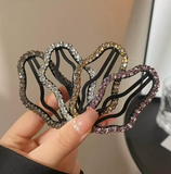 Rhinestone BB Hair Clips, 4-Pack Side Bang Barrettes