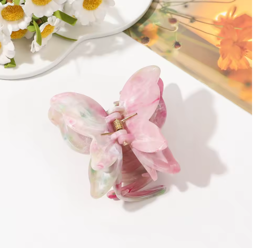 3D Butterfly Medium Hair Claw Clip – Multicolor