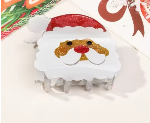 Christmas Santa Bell Hair Clip
