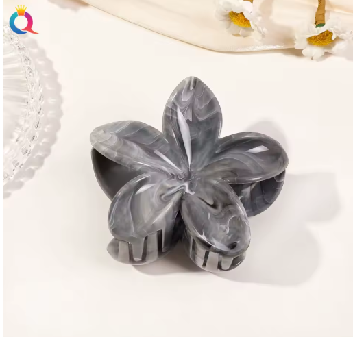 Marble Flower Claw Clips for Thin Hair – Beachy Hair Accessory