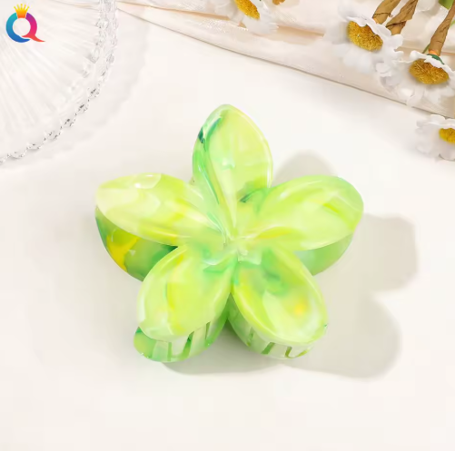 Marble Flower Claw Clips for Thin Hair – Beachy Hair Accessory