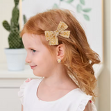 10-Pack Bow Hair Clips for Girls, 3.26 in, Random Colors